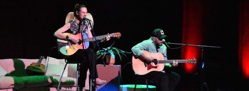 Momento del concierto de esta noche en el Teatro de Telde/Francisco Javier Santana.